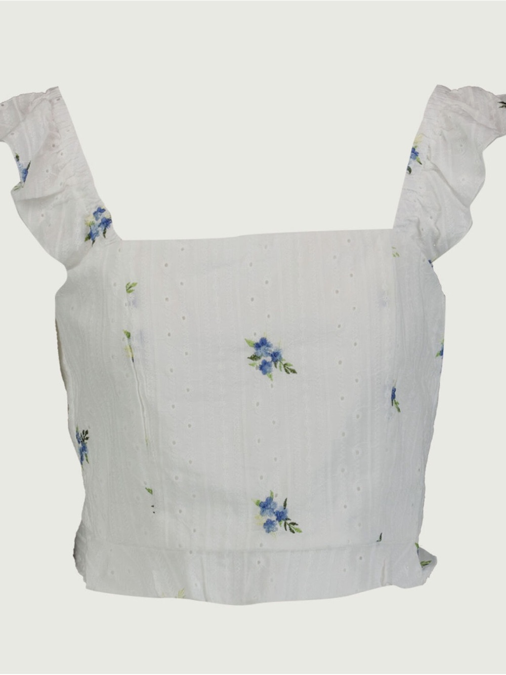 White floral tank